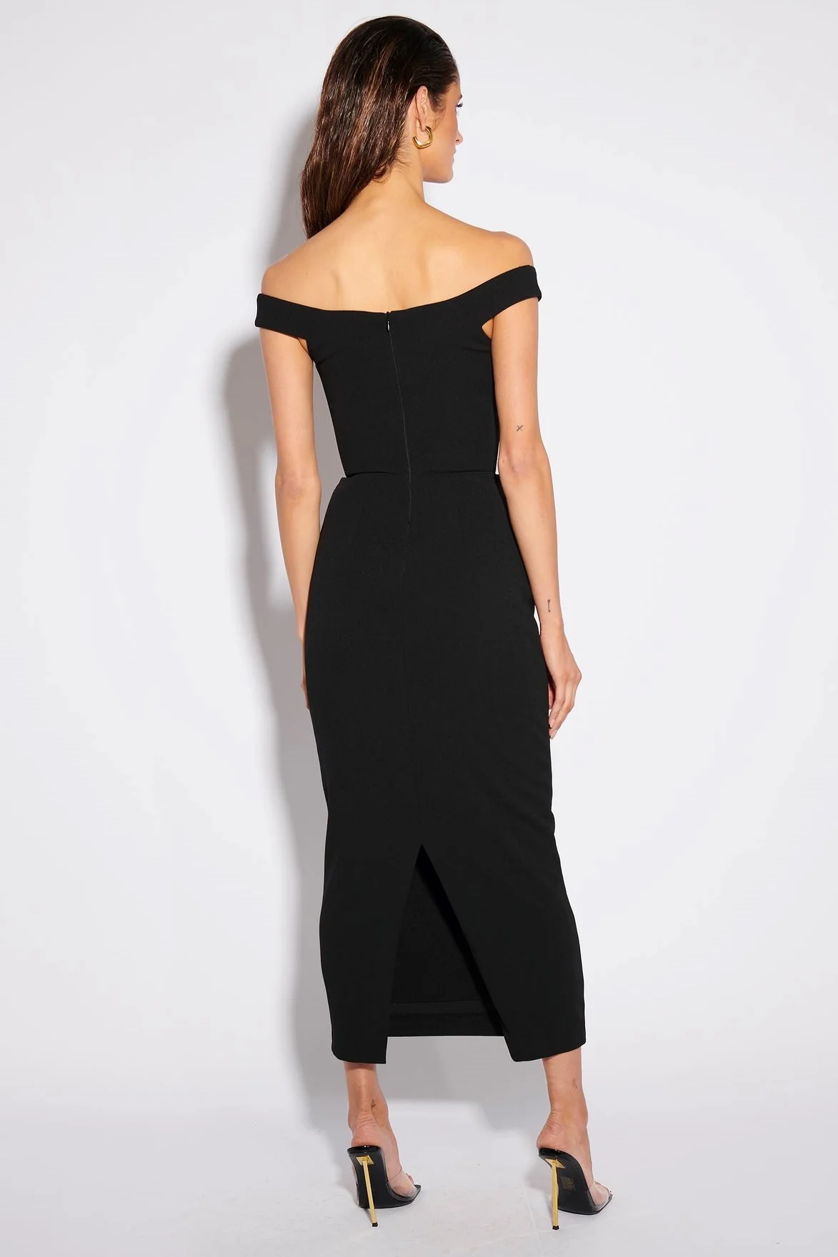 Aami Midi Dress - Black - Image 2