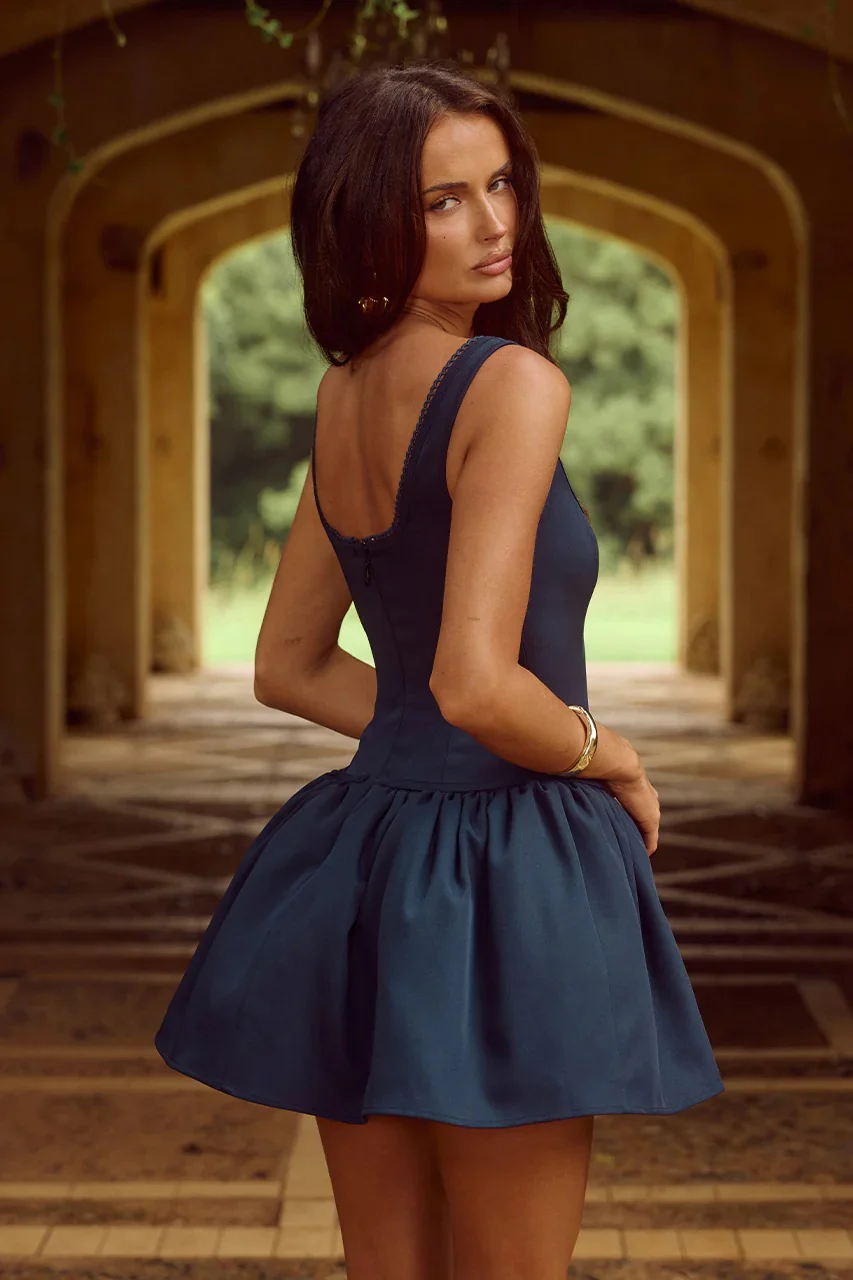 Adaline Mini Dress - Navy - Image 2