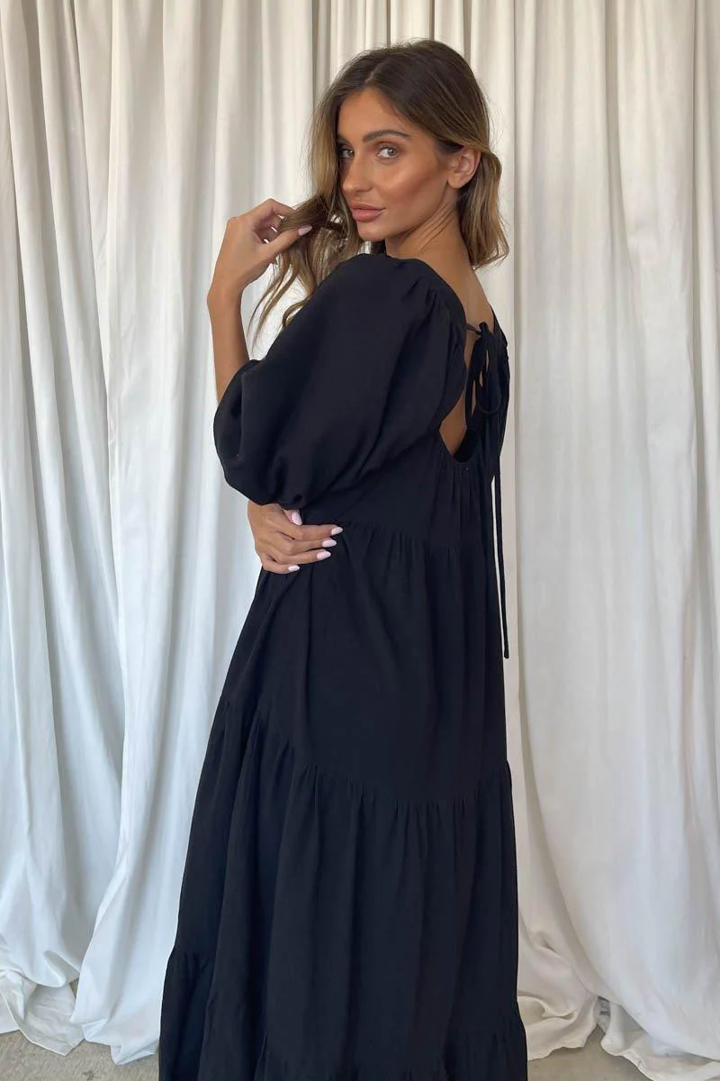 Adeline Dress - Black - Image 3