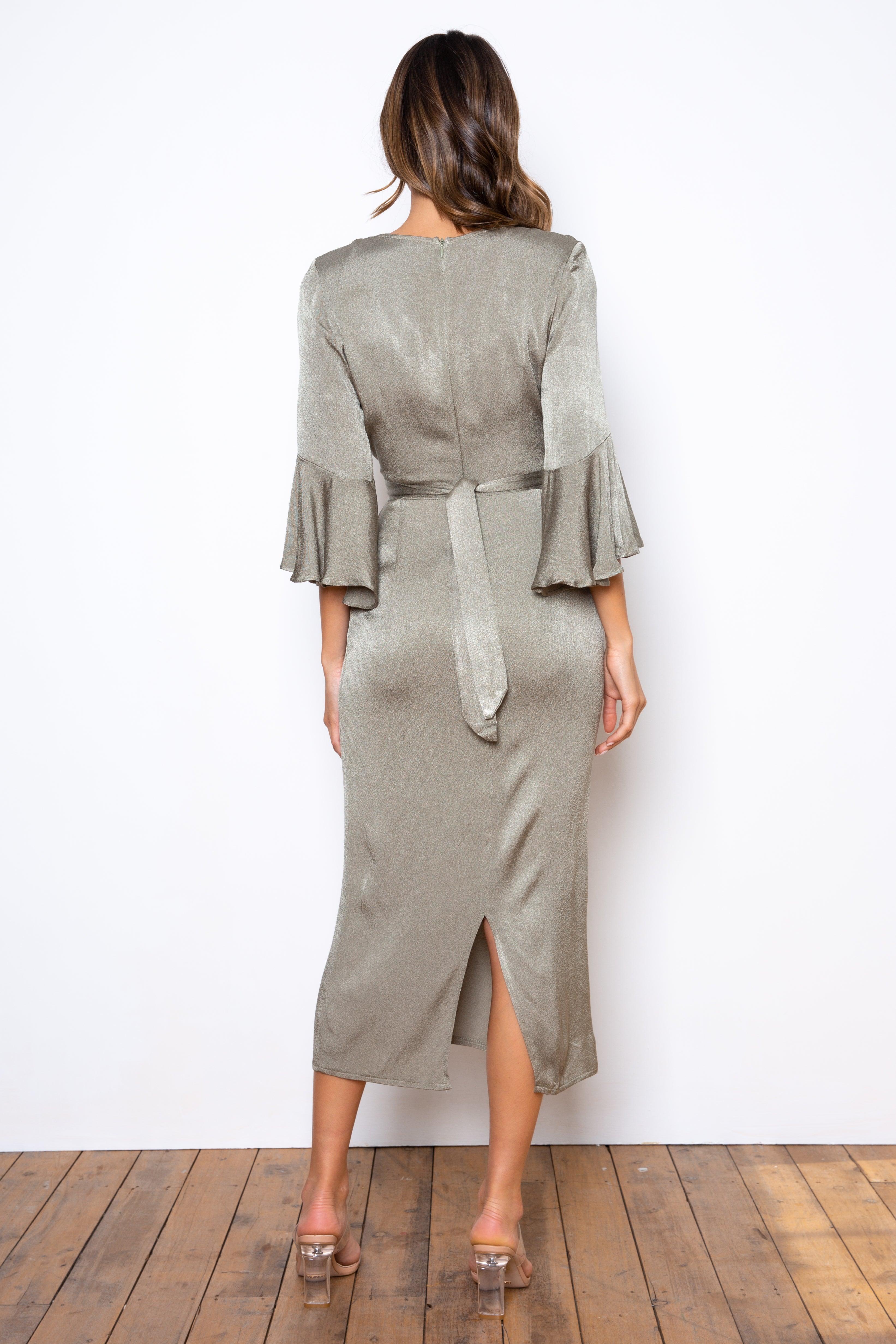 Adira Dress - Olive - Image 12