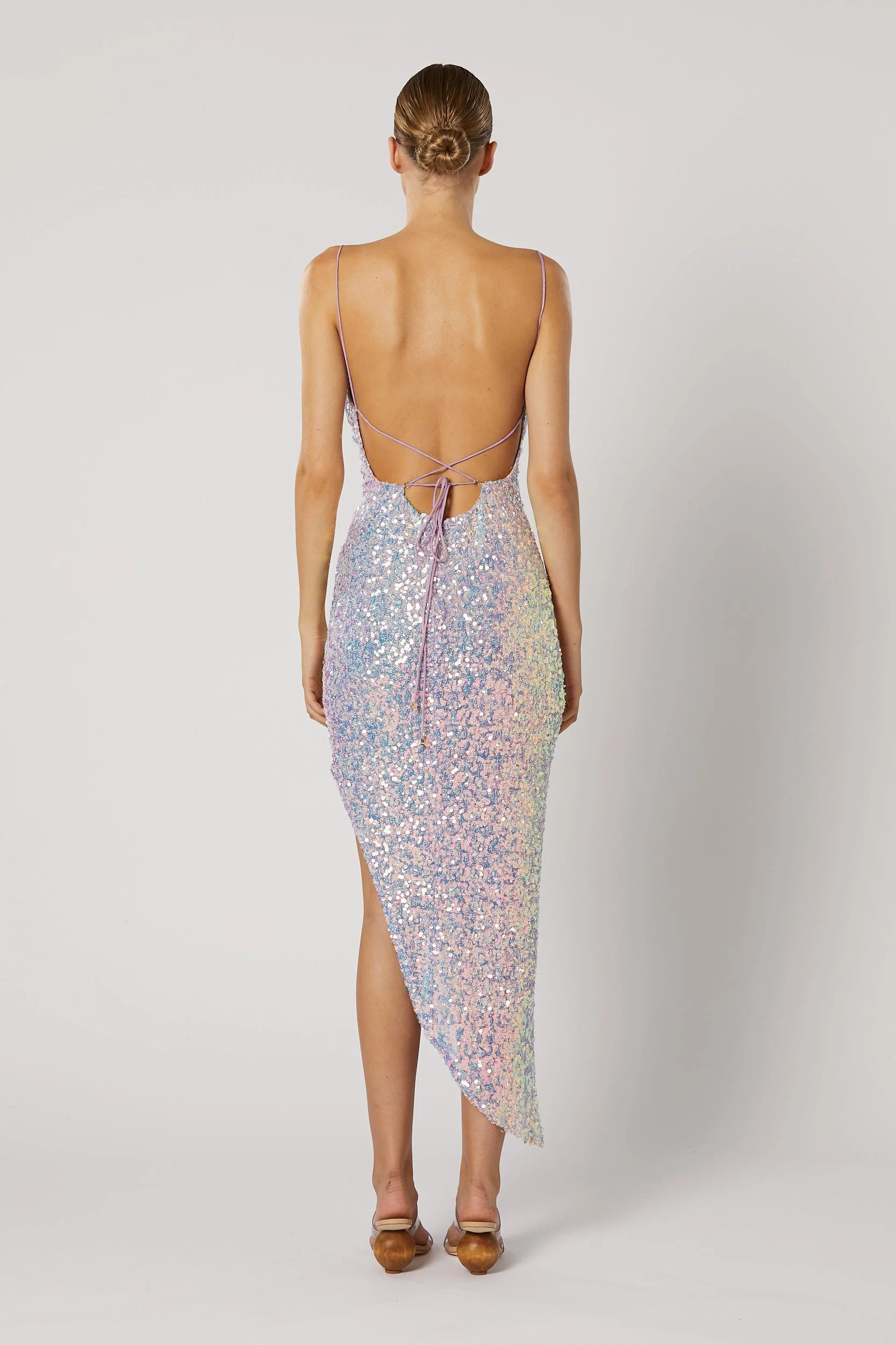Alani Asymmetrical Dress - Purple Multi - Image 2