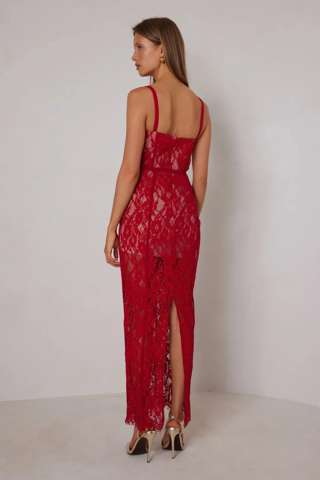 Alessandra Dress - Red - Image 2