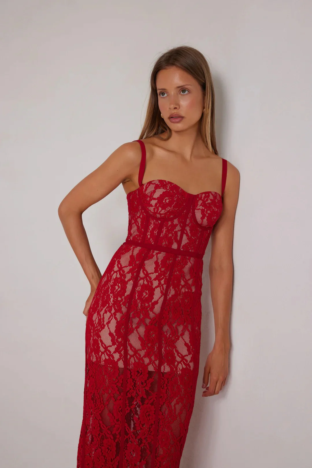 Alessandra Dress - Red - Image 3