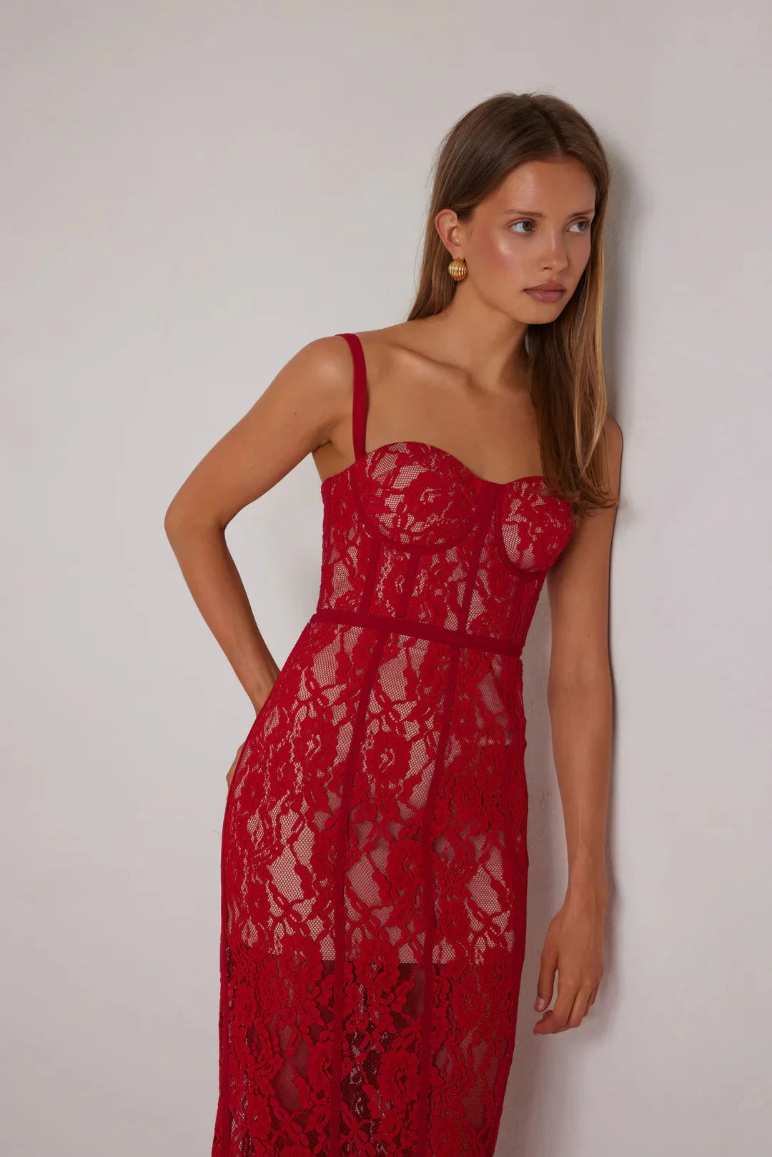 Alessandra Dress - Red - Image 4