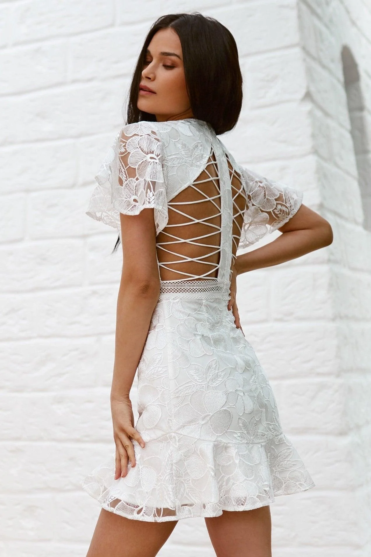Alexia Dress - White - Image 5