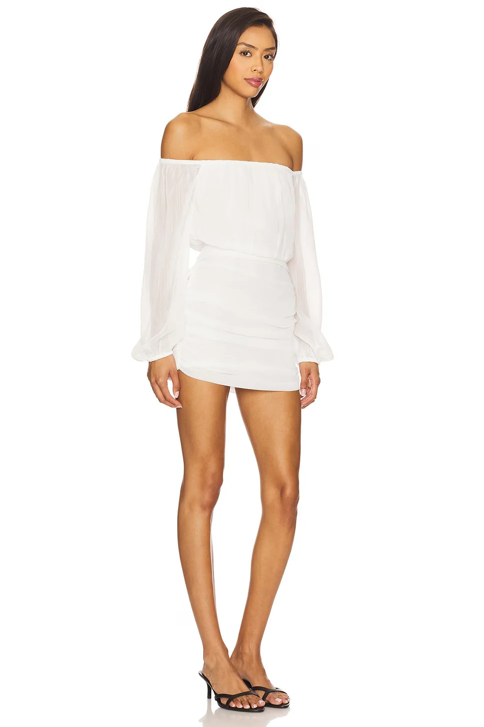 Allena Mini Dress - White - Image 3