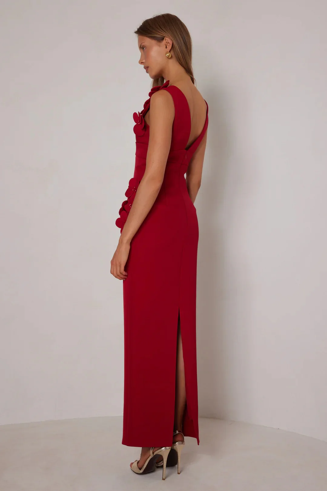 Alyana Dress - Crimson - Image 2