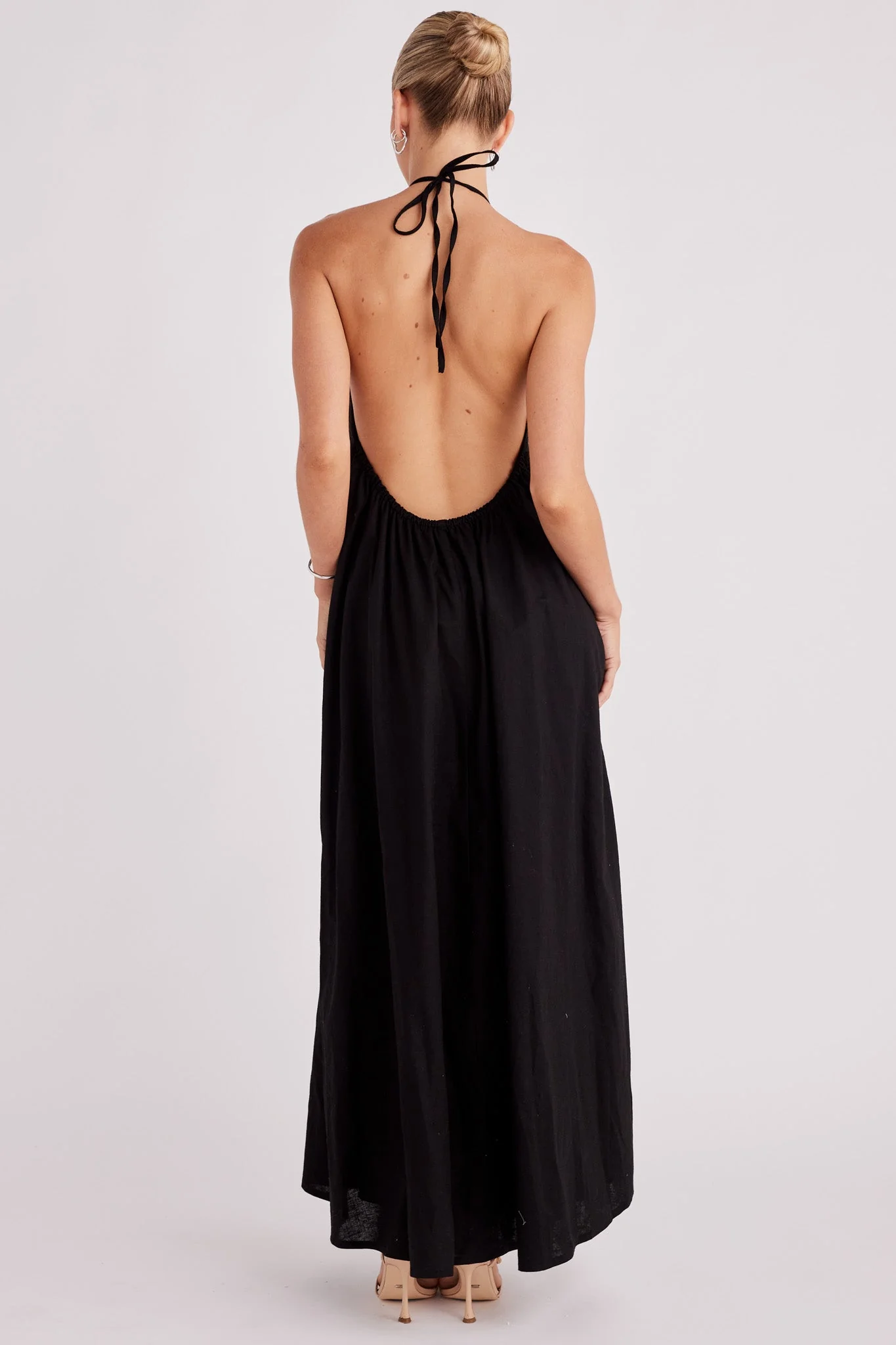 Alysse Halter Maxi Dress - Black - Image 3