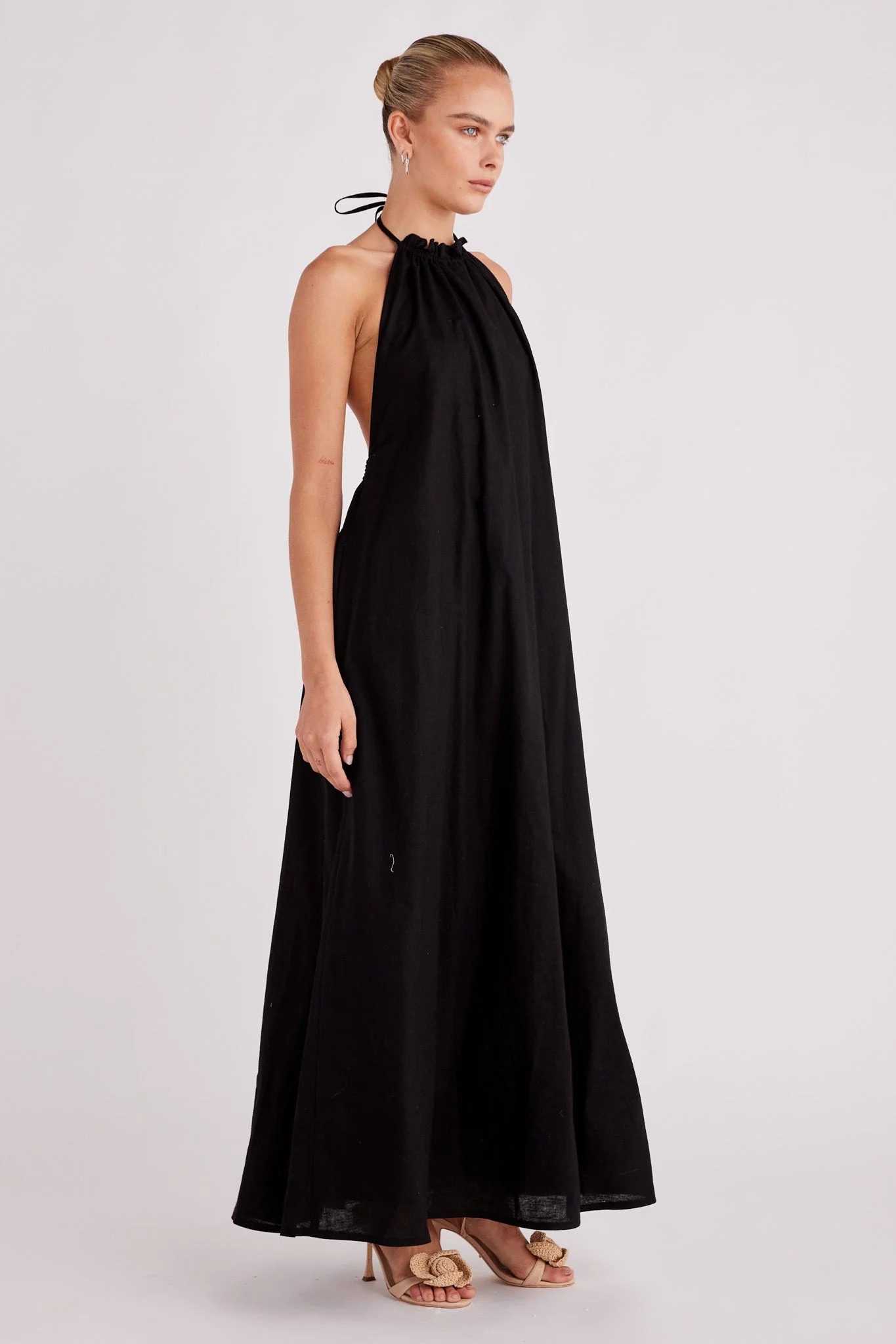 Alysse Halter Maxi Dress - Black - Image 6