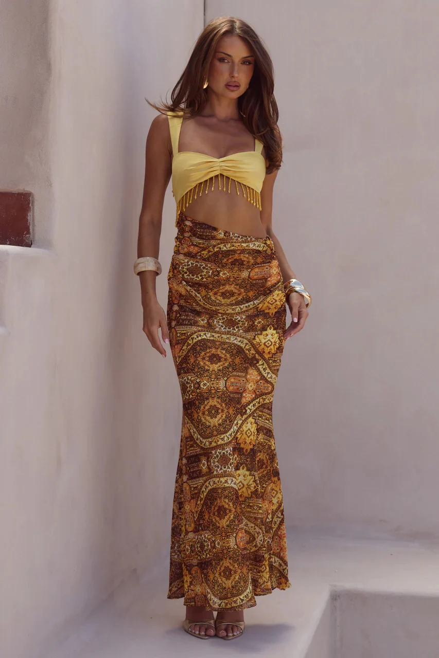 Alzona Maxi Dress - Magnolia Mango - Image 3