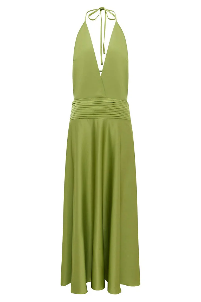 Amadine Maxi Dress - Olive (PREORDER) - Image 6