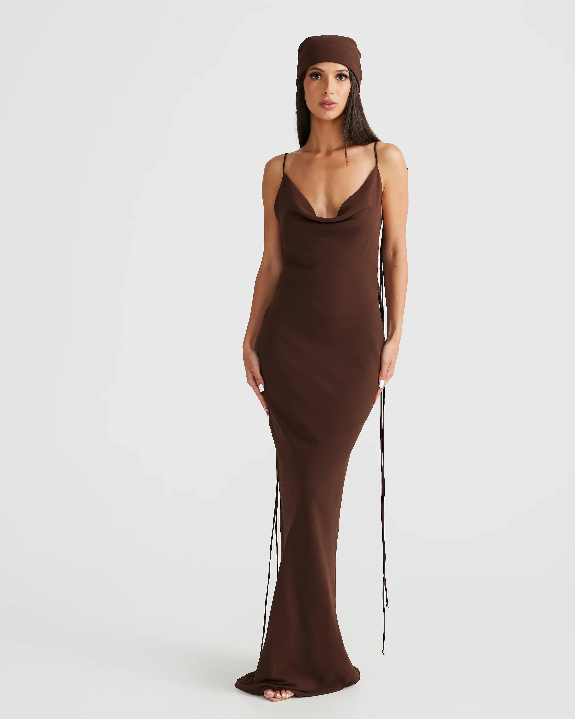Amali Dress - Brown - Image 2