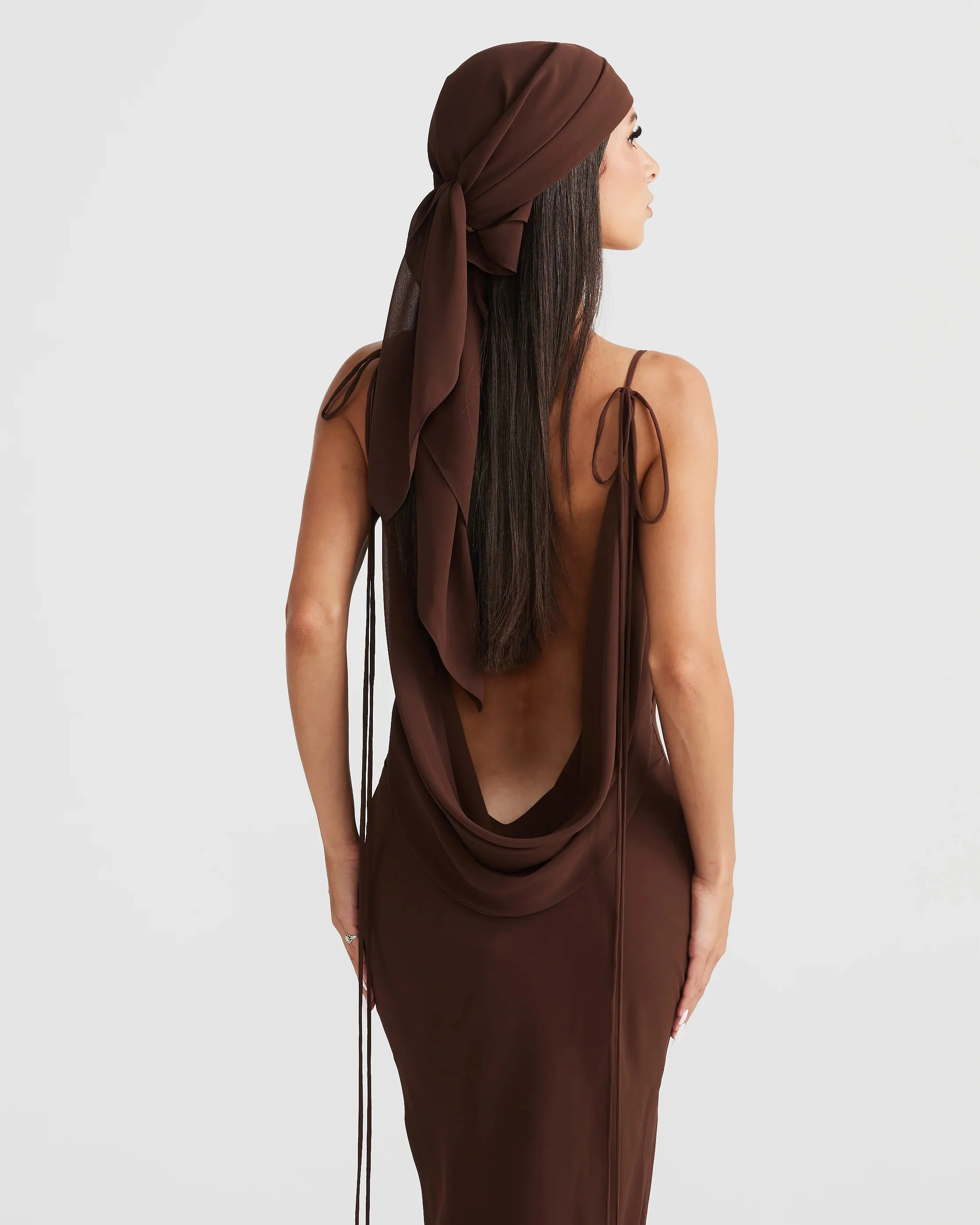 Amali Dress - Brown - Image 3