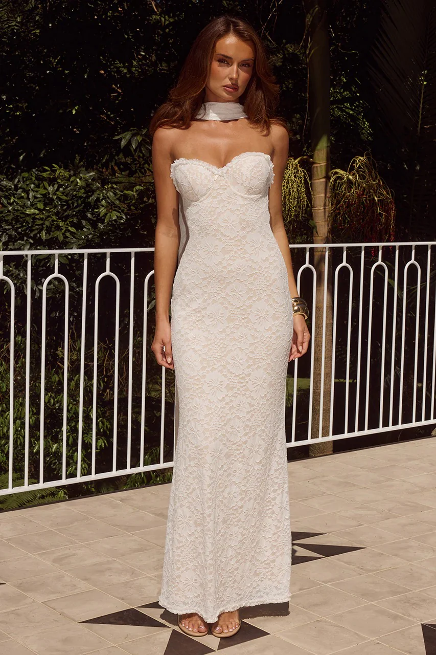 Amana Maxi Dress - White