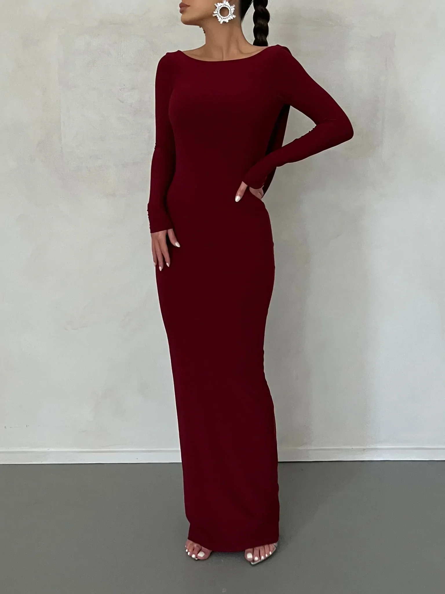 Reversible Amari Gown - Wine - Image 2