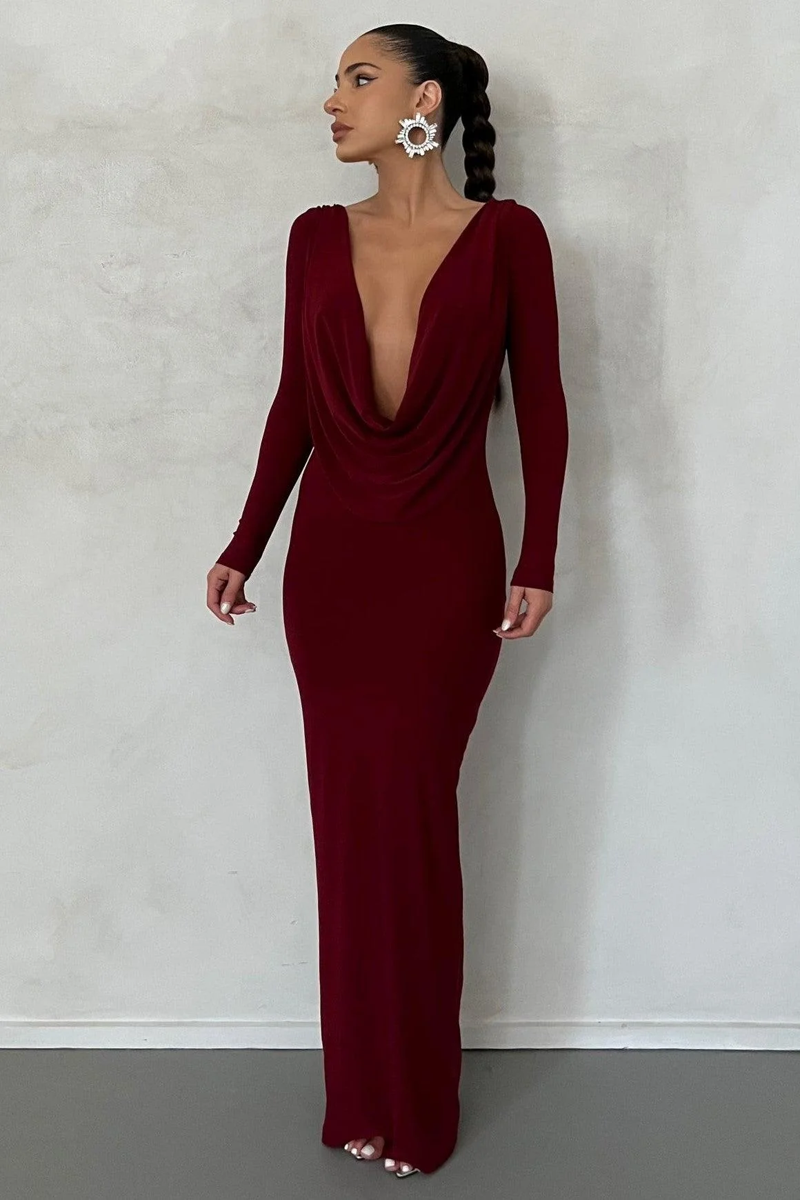 Reversible Amari Gown - Wine - Image 3