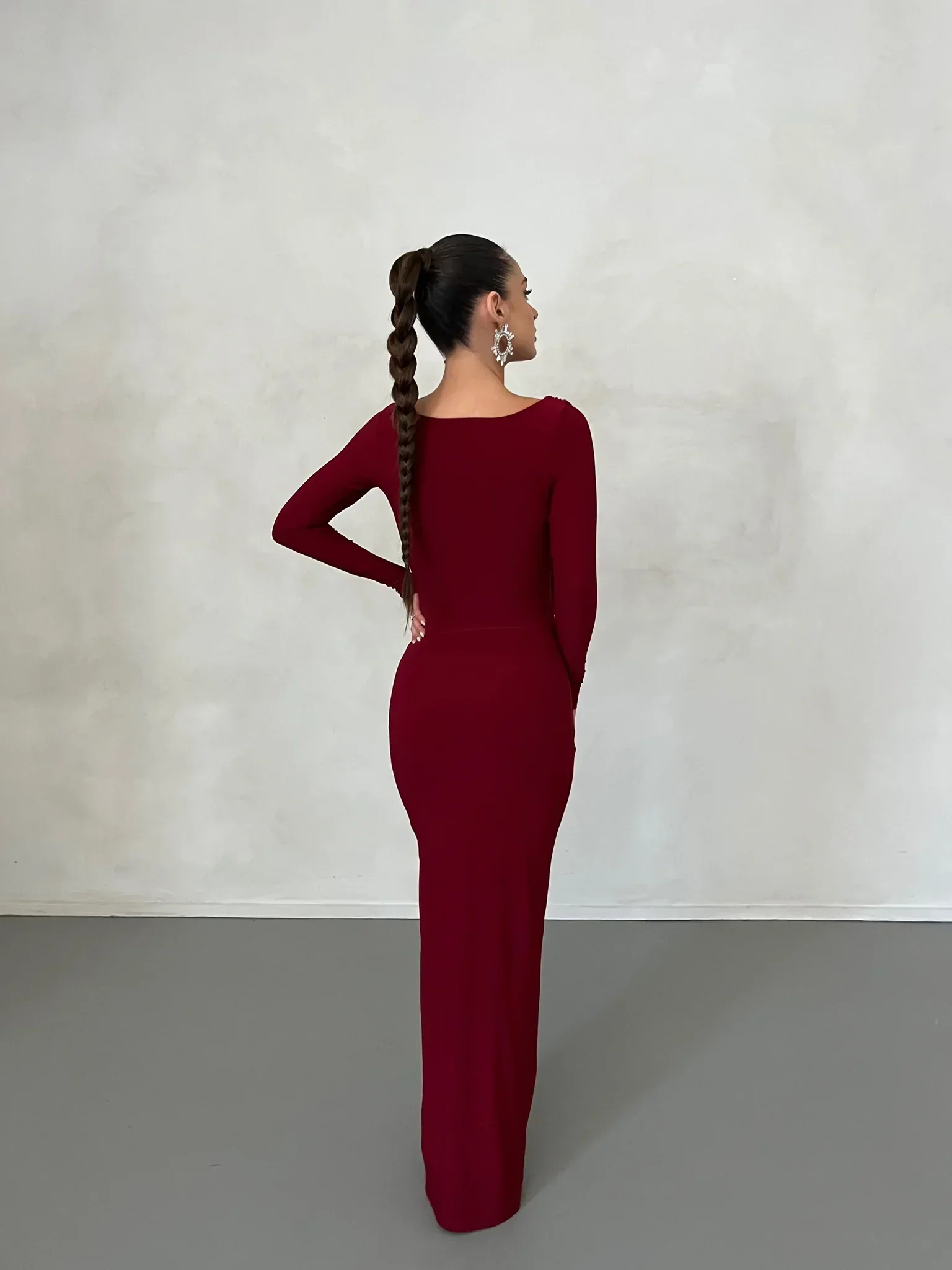 Reversible Amari Gown - Wine - Image 7