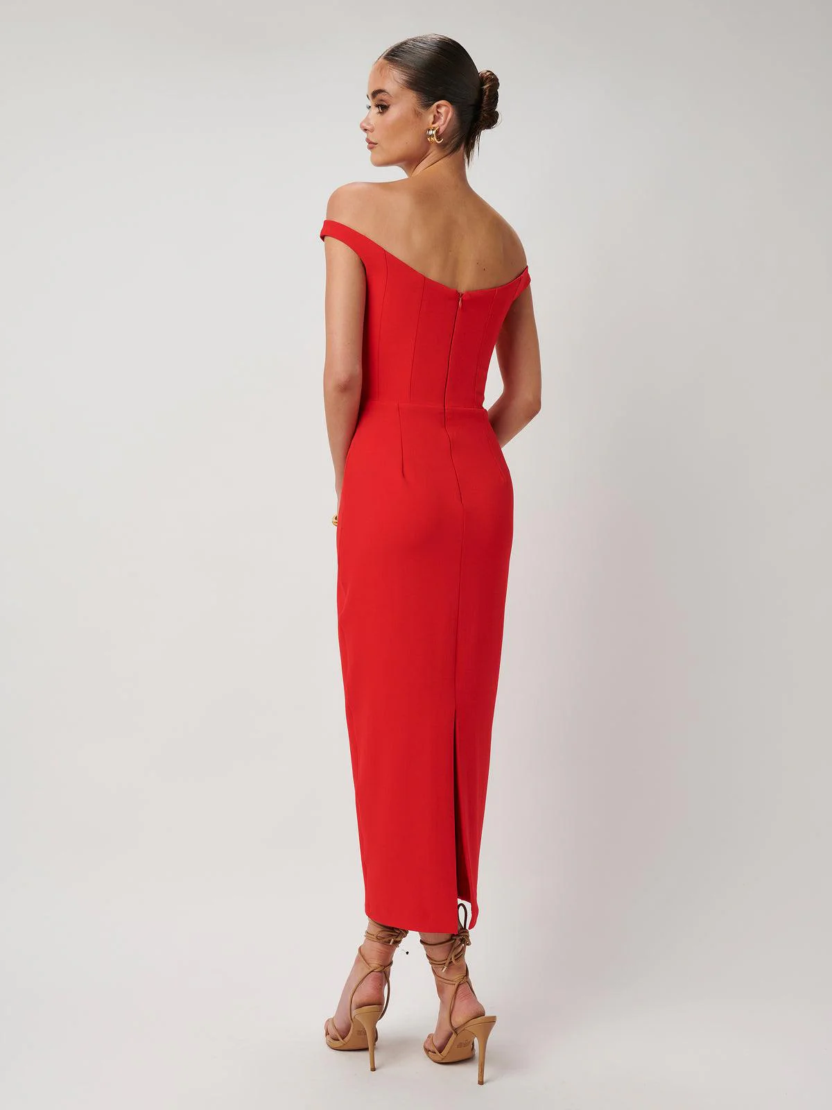 Amaya Dress - Cherry Red - Image 2