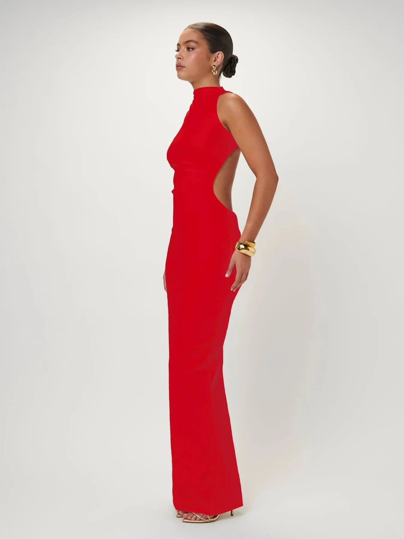 Ambre Gown - Cherry Red - Image 3