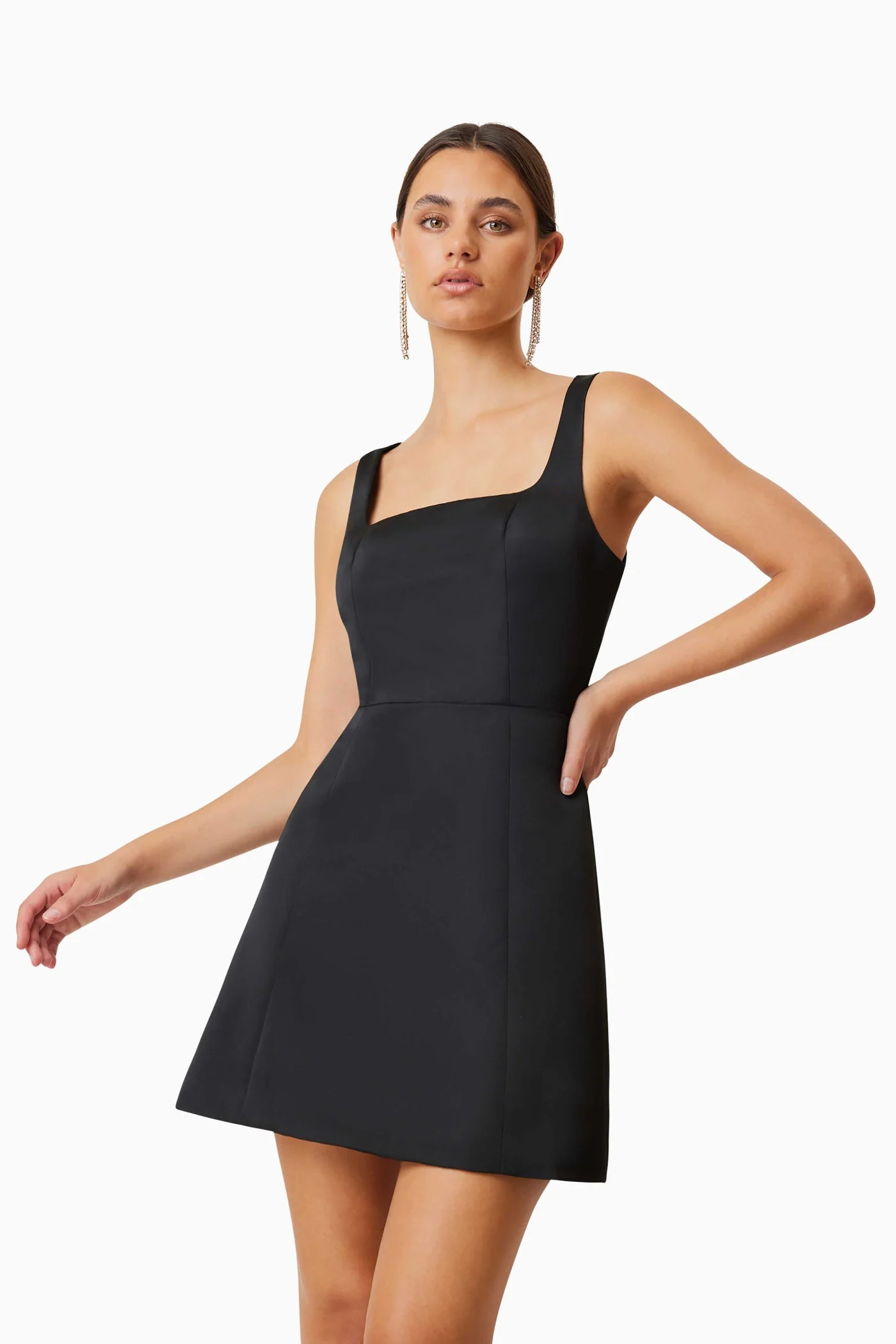 Amelie Mini Dress - Black - Image 4