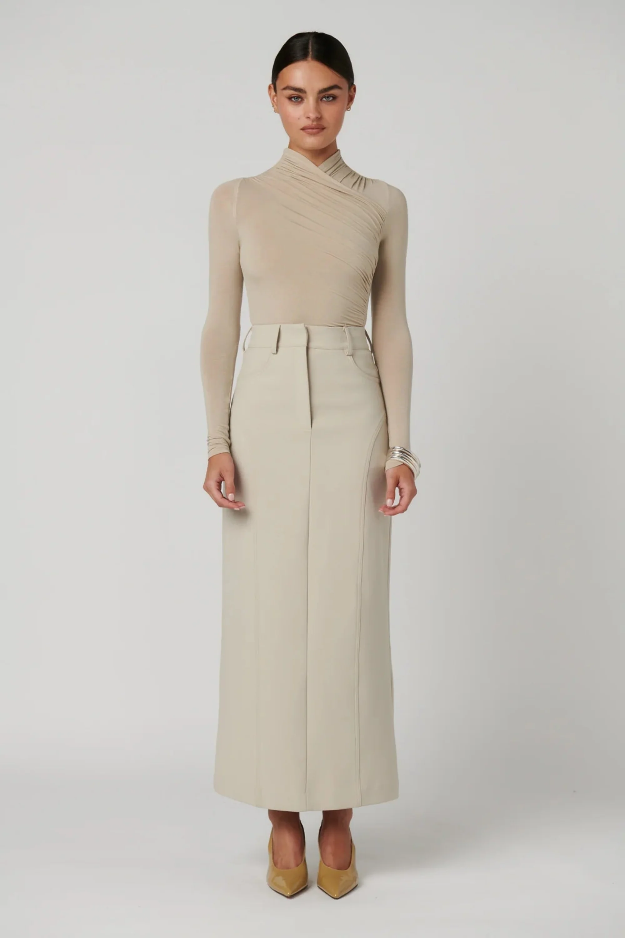 Amrita Bodysuit - Almond - Image 5