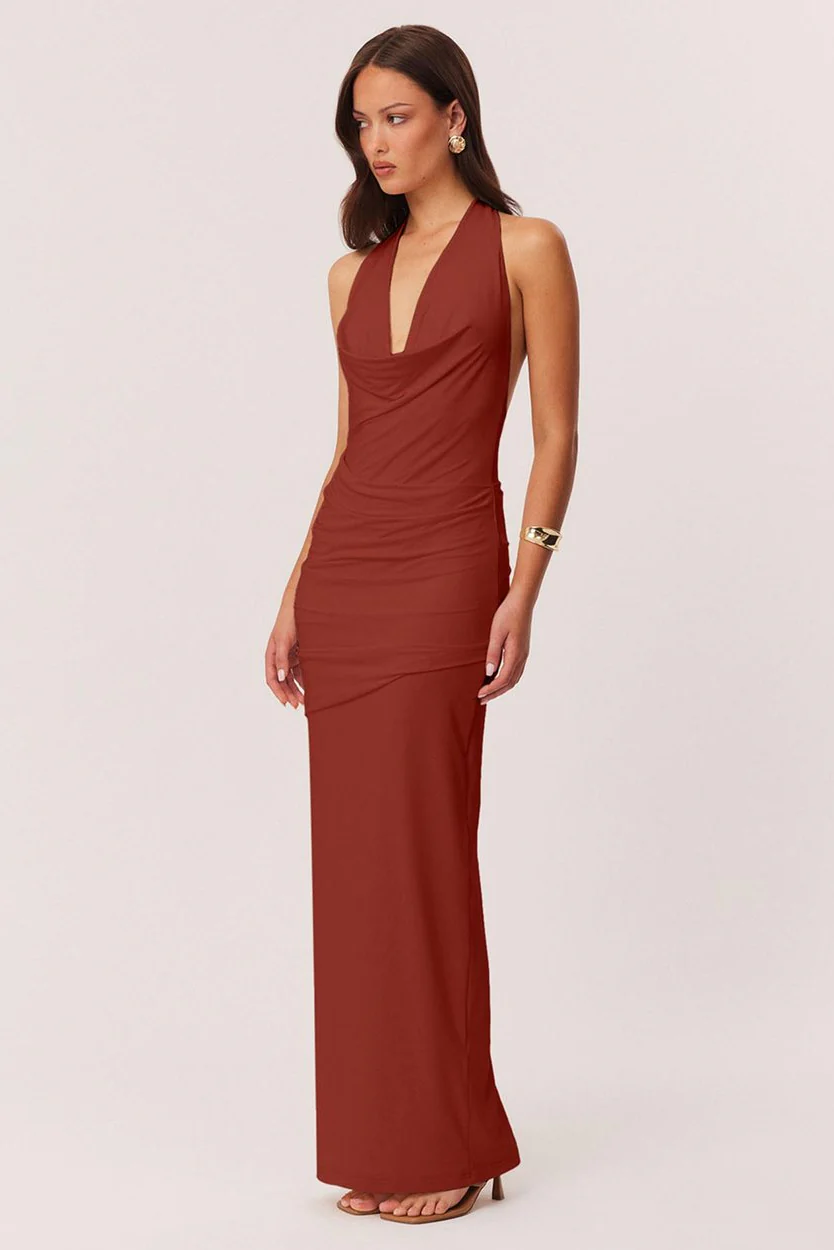 Anita Maxi Dress - Rust - Image 3