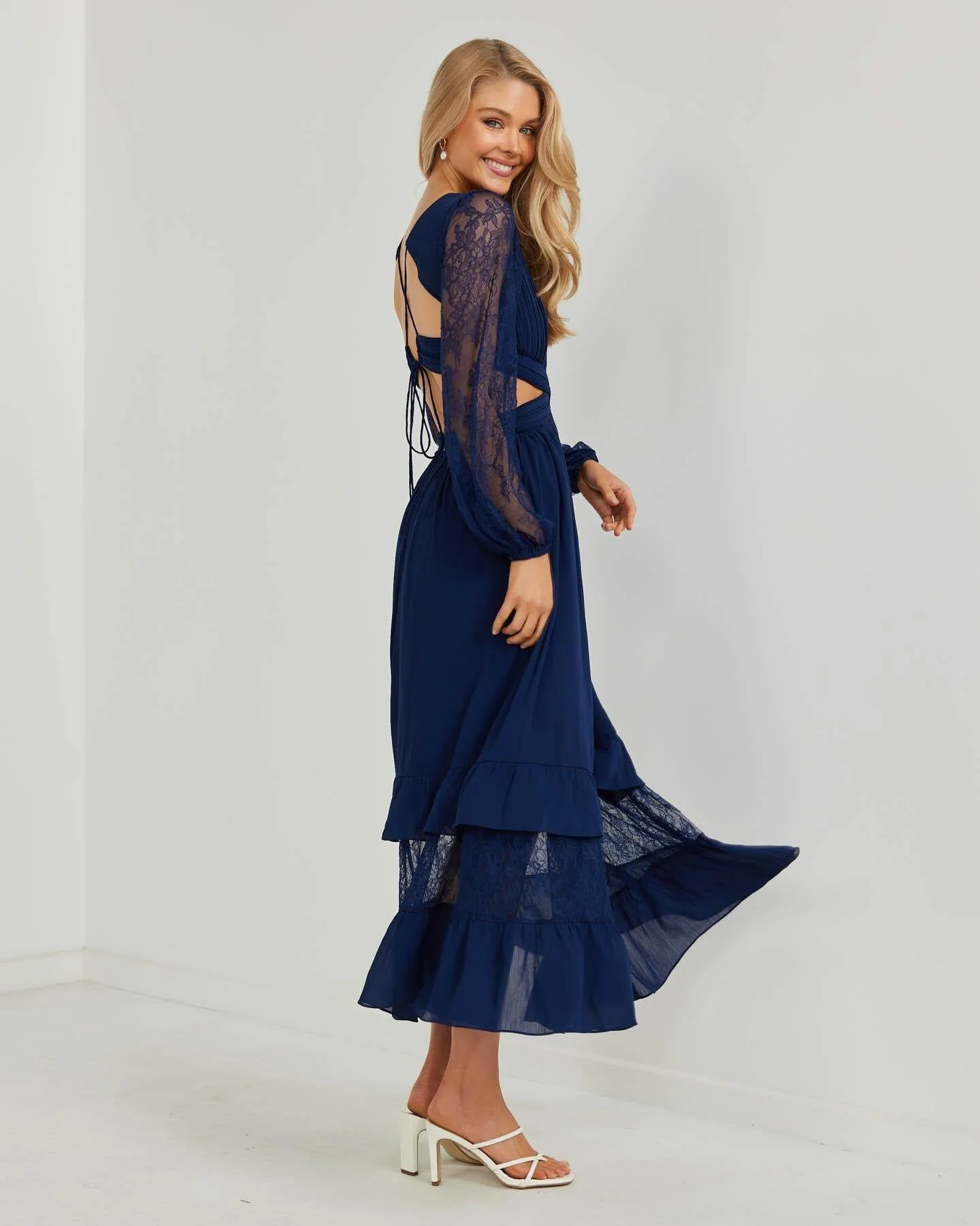 Annie Dress - Navy - Image 3