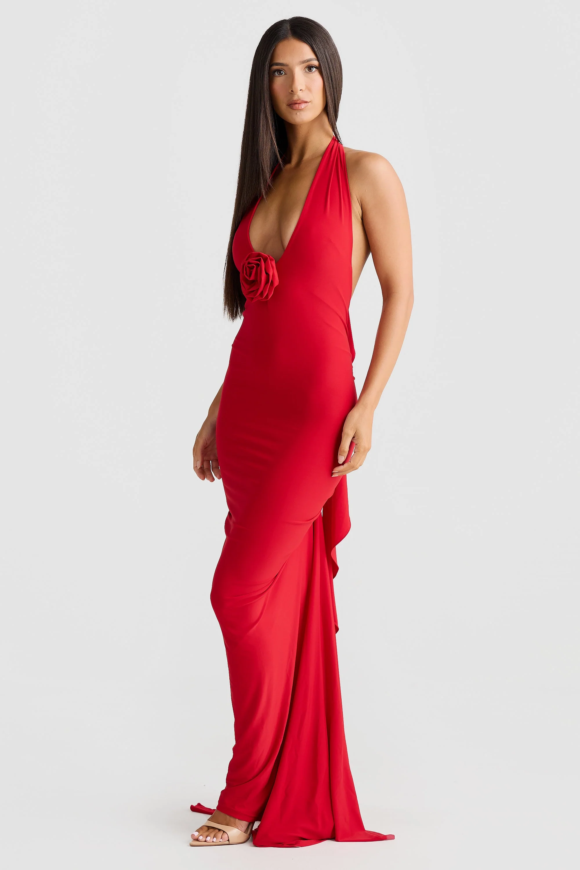 Arabella Dress - Red - Image 5