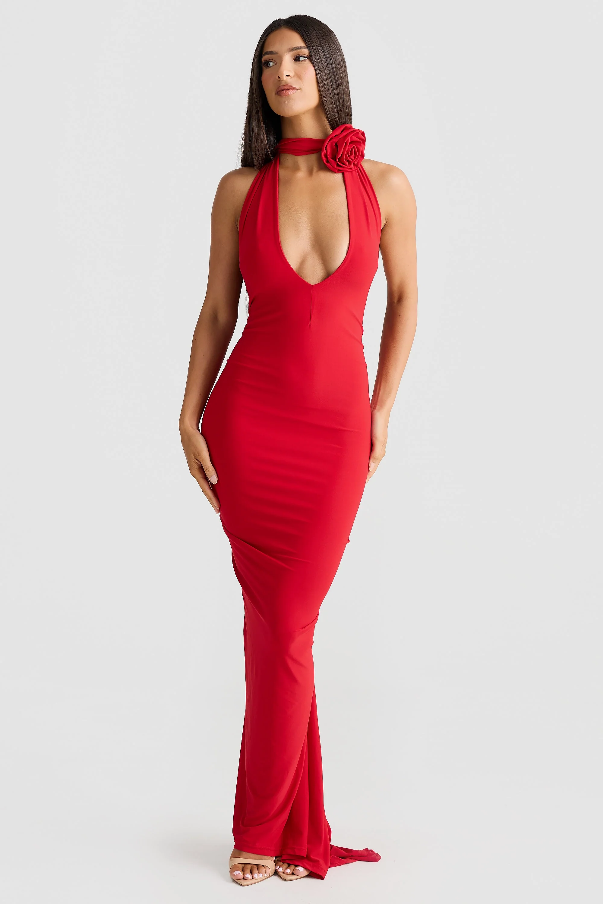 Arabella Dress - Red - Image 8