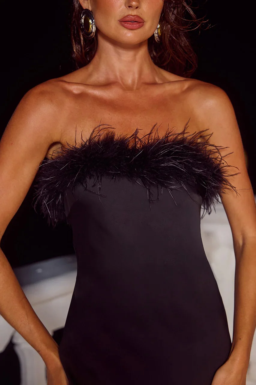 Ariana Maxi Dress - Black - Image 6