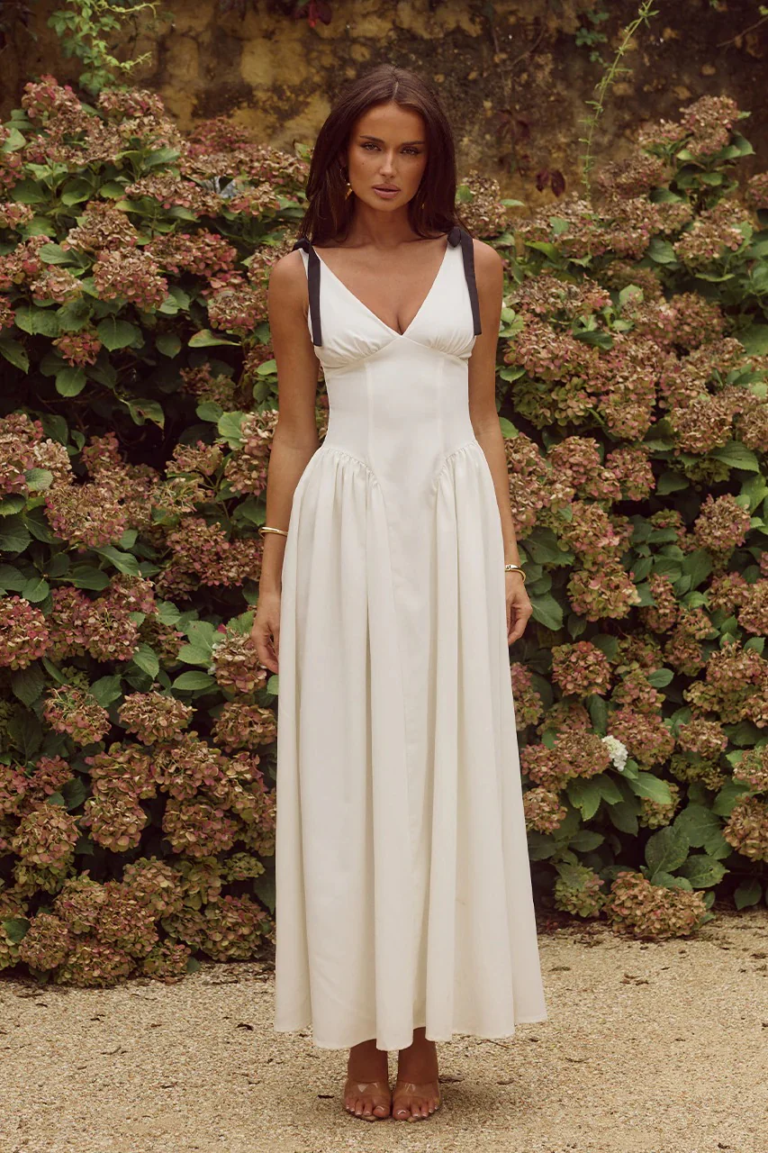 Ariarne Maxi Dress - White - Image 3