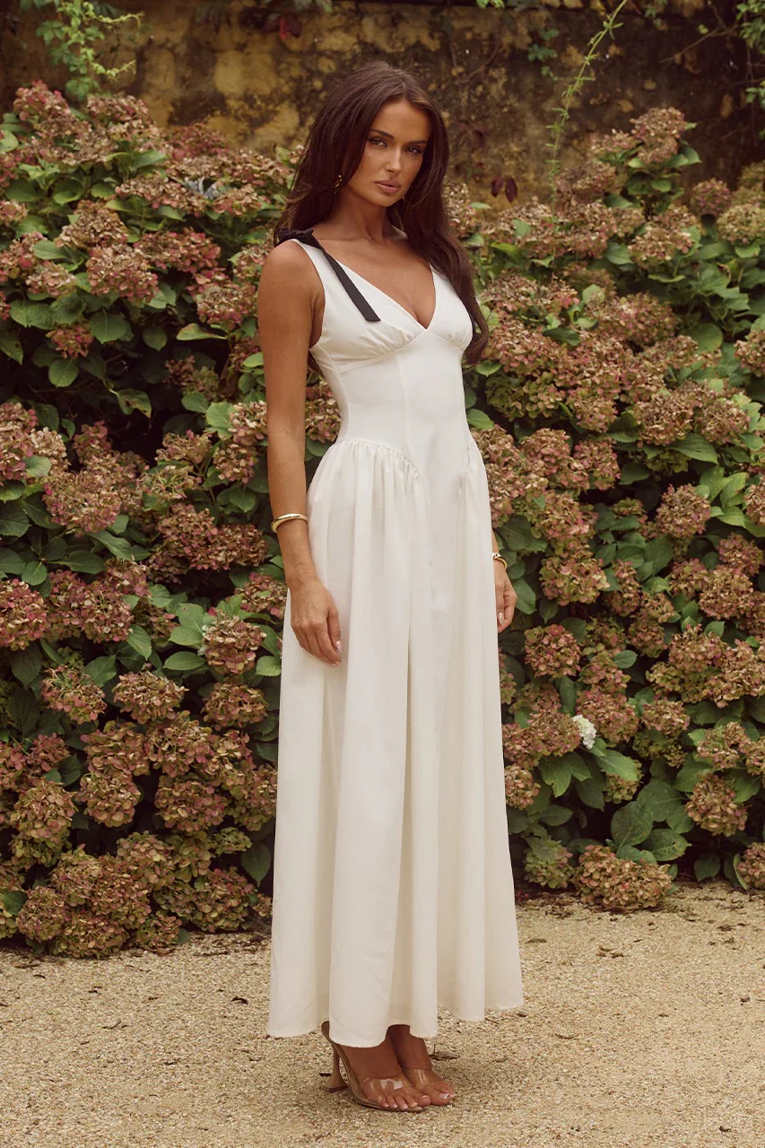 Ariarne Maxi Dress - White - Image 4
