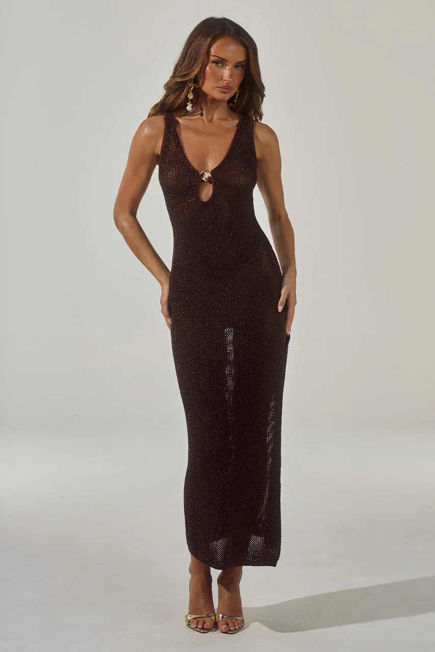 Ariya Maxi Dress - Chocolate