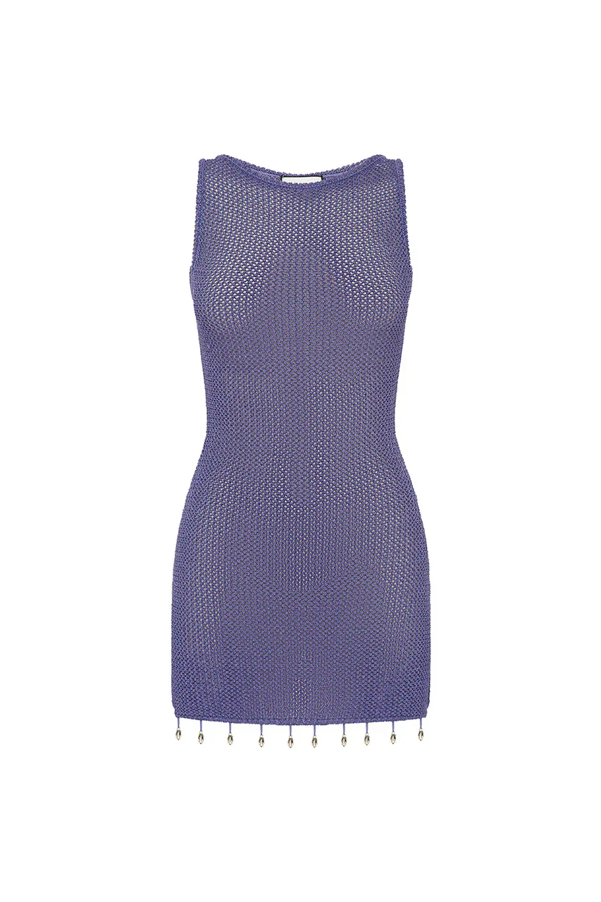 Ariya Mini Dress - Periwinkle - Image 5