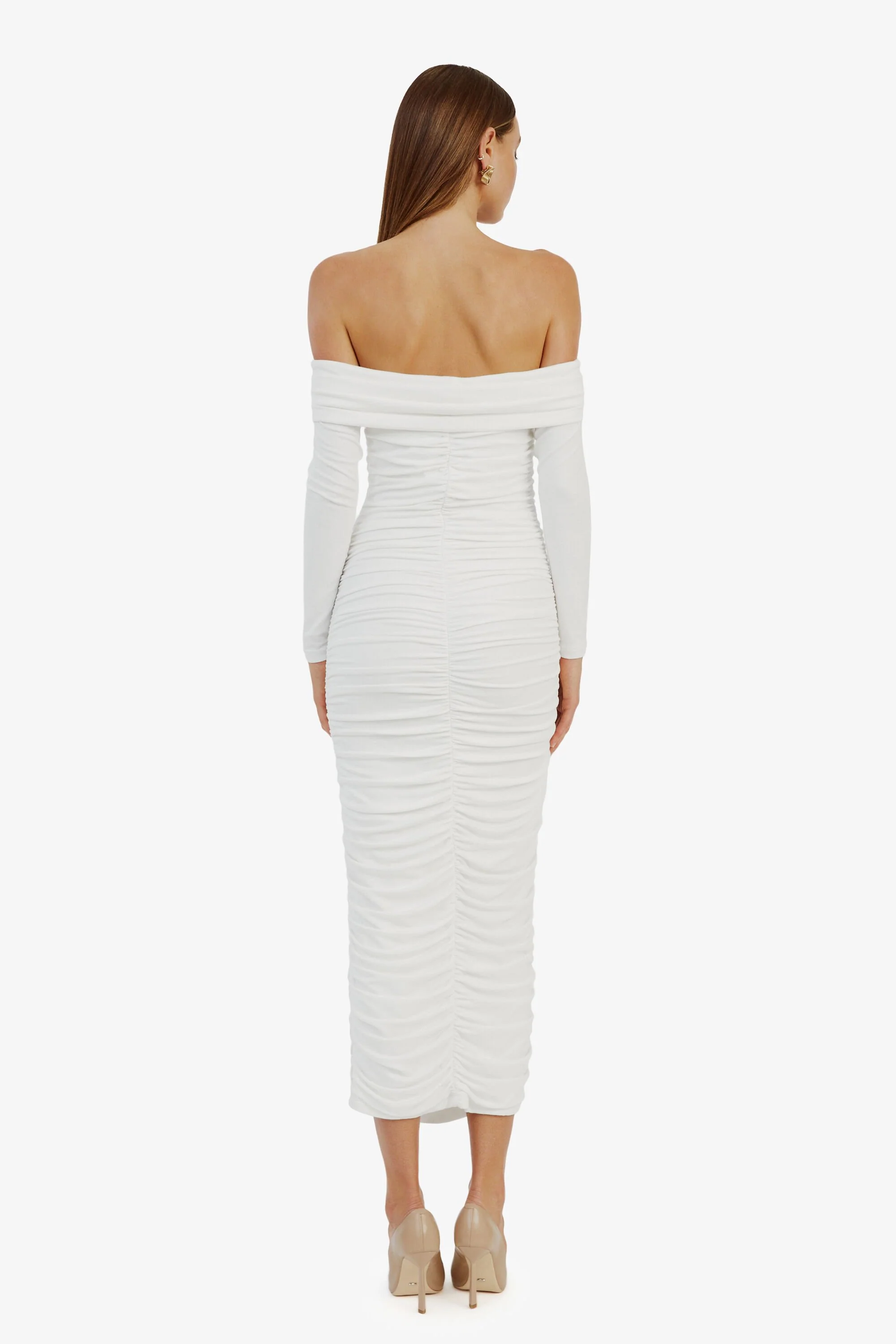 Arkie Knit Maxi Dress - Ivory - Image 2