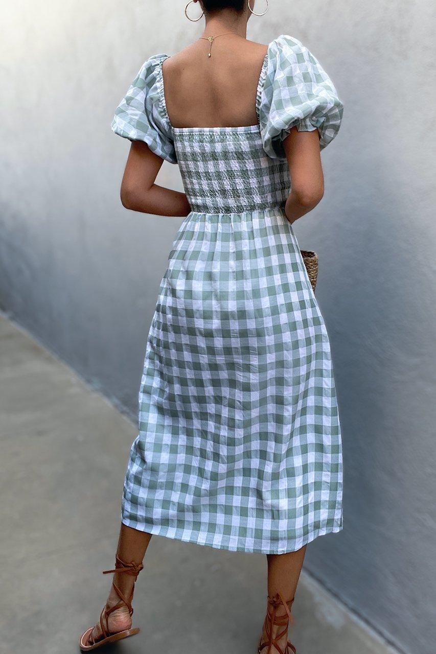 Arvada Dress - Sage Check - Image 2