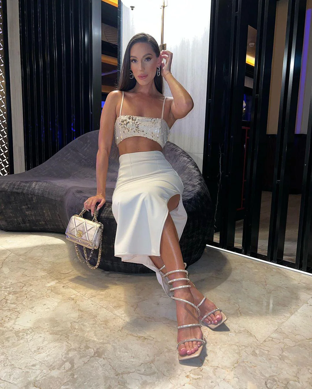 Ashton Midi Skirt - Sand - Image 9