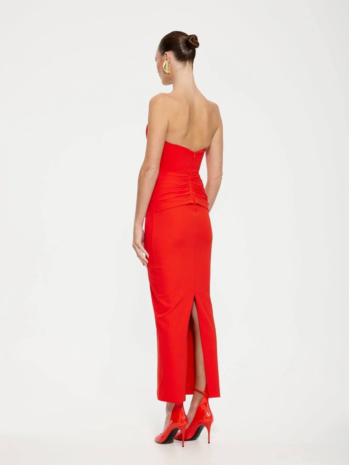 Astor Midi Dress - Red - Image 2