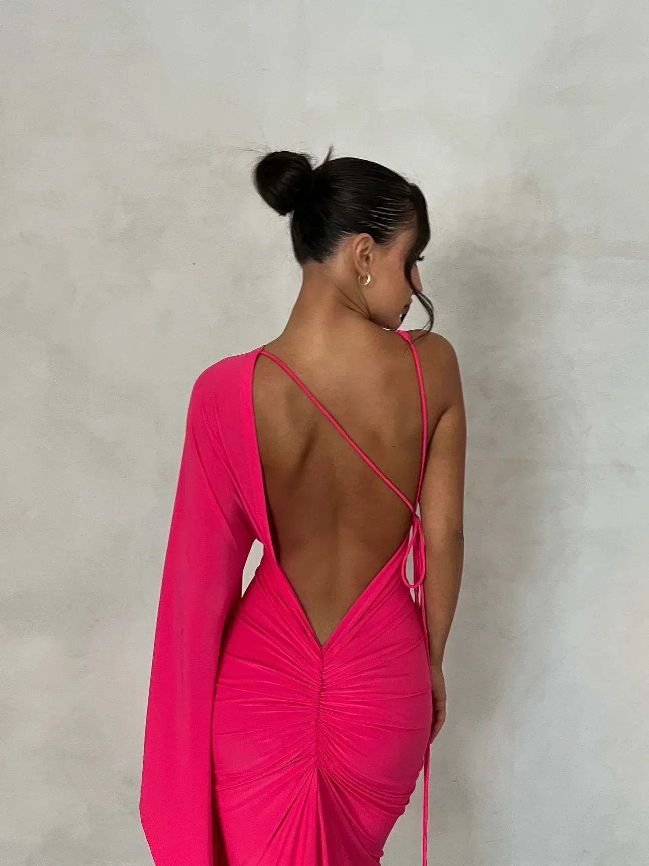 Athena Gown - Fuchsia - Image 5