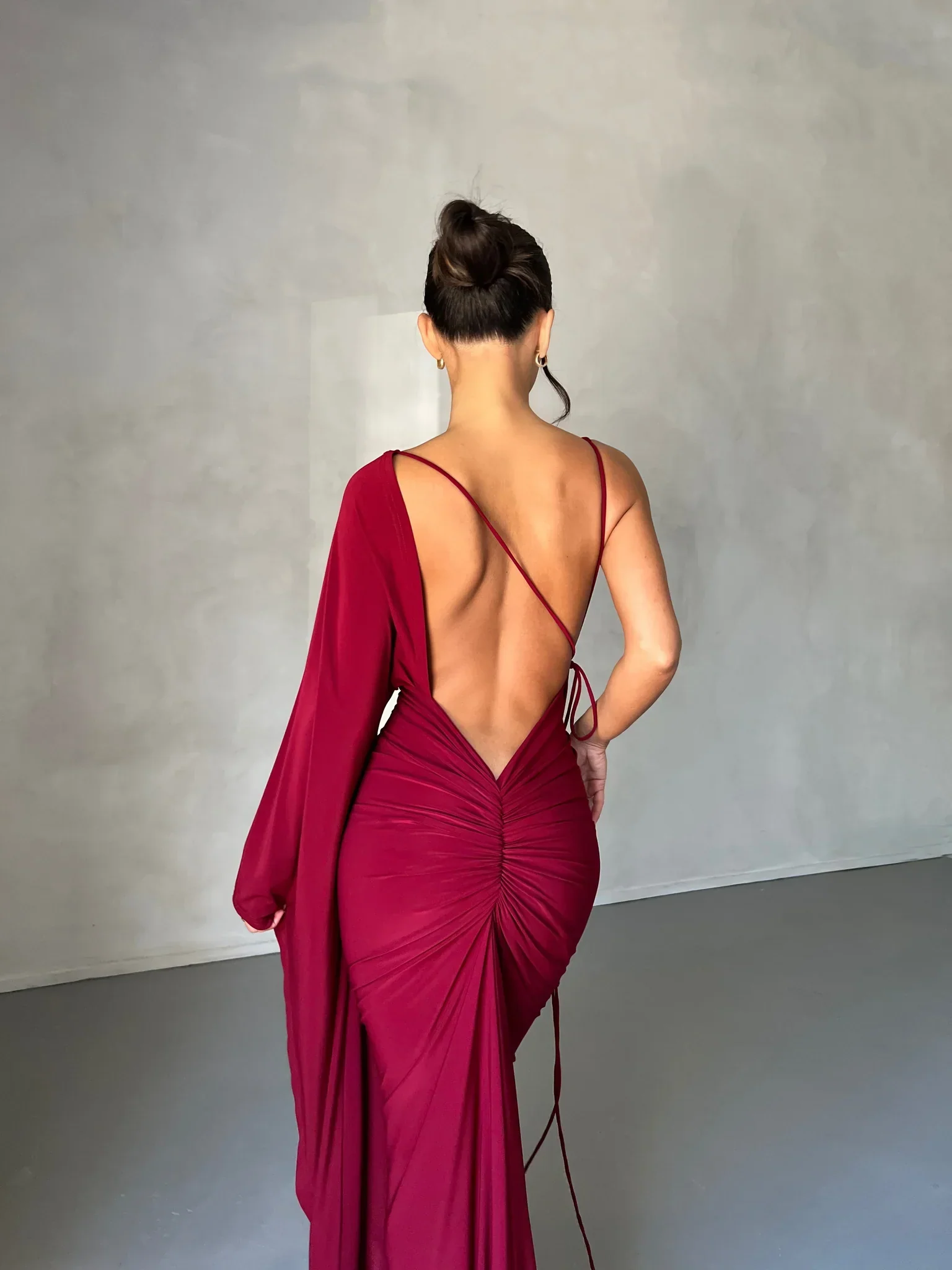 Athena Gown - Wine - Image 2