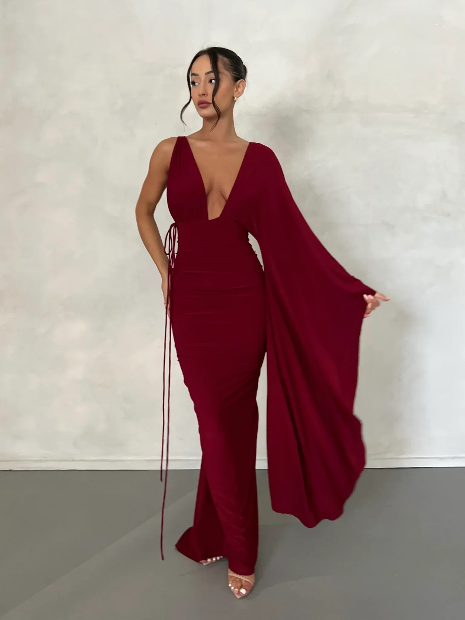 Athena Gown - Wine - Image 3
