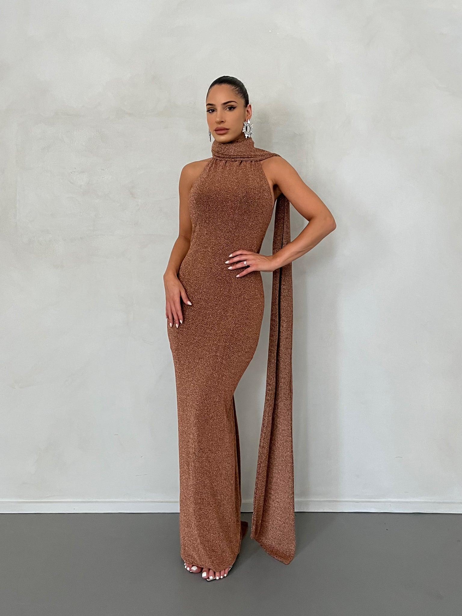 Aurora Gown - Bronze Gold - Image 6