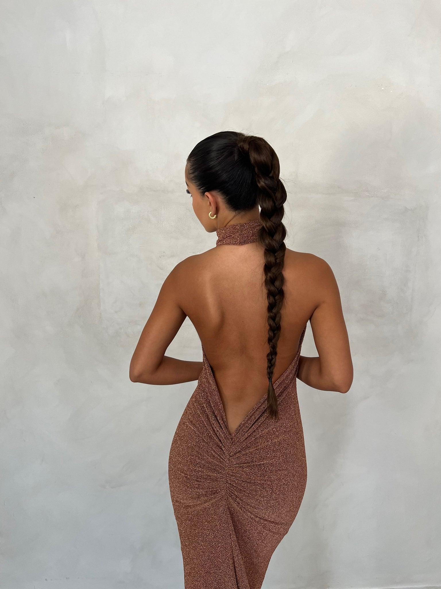 Aurora Gown - Bronze Gold - Image 8