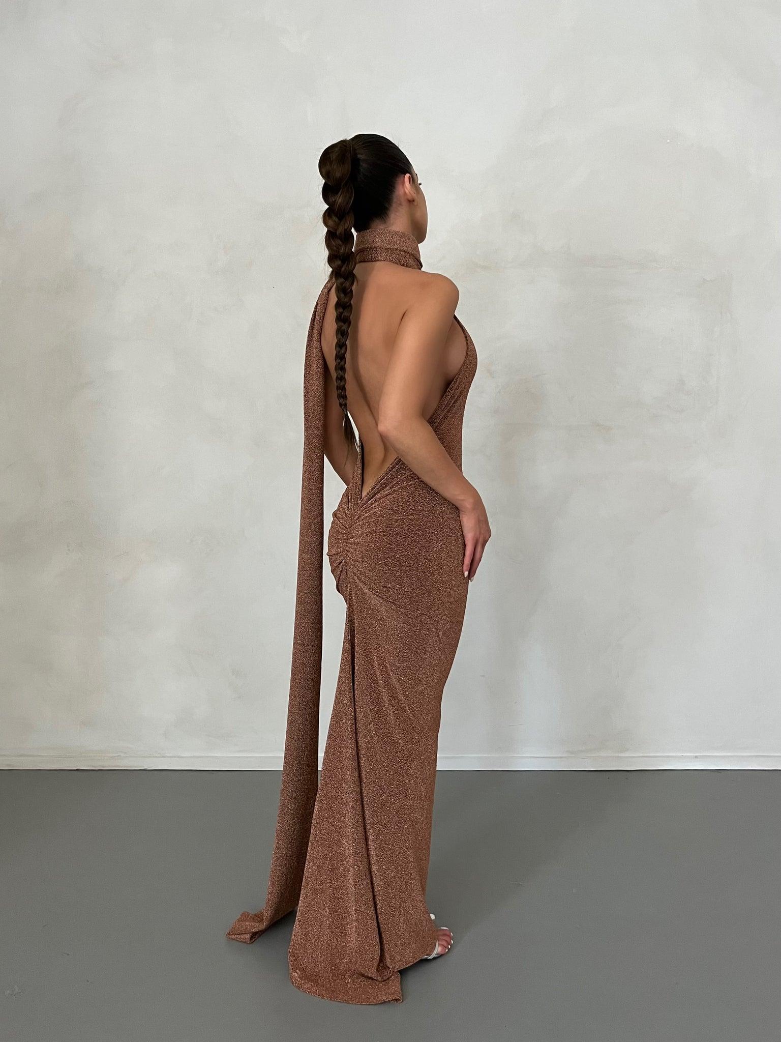 Aurora Gown - Bronze Gold - Image 9