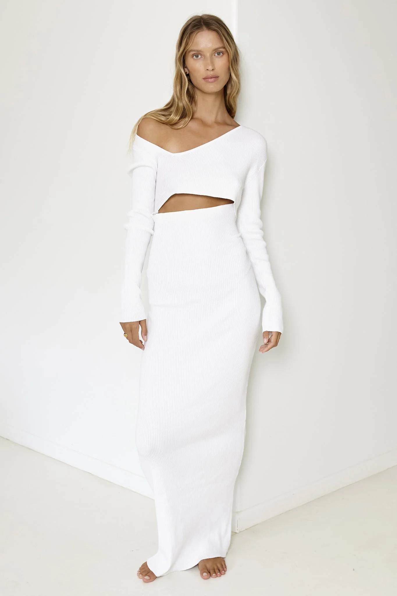 Aurora Maxi Dress - White - Image 4