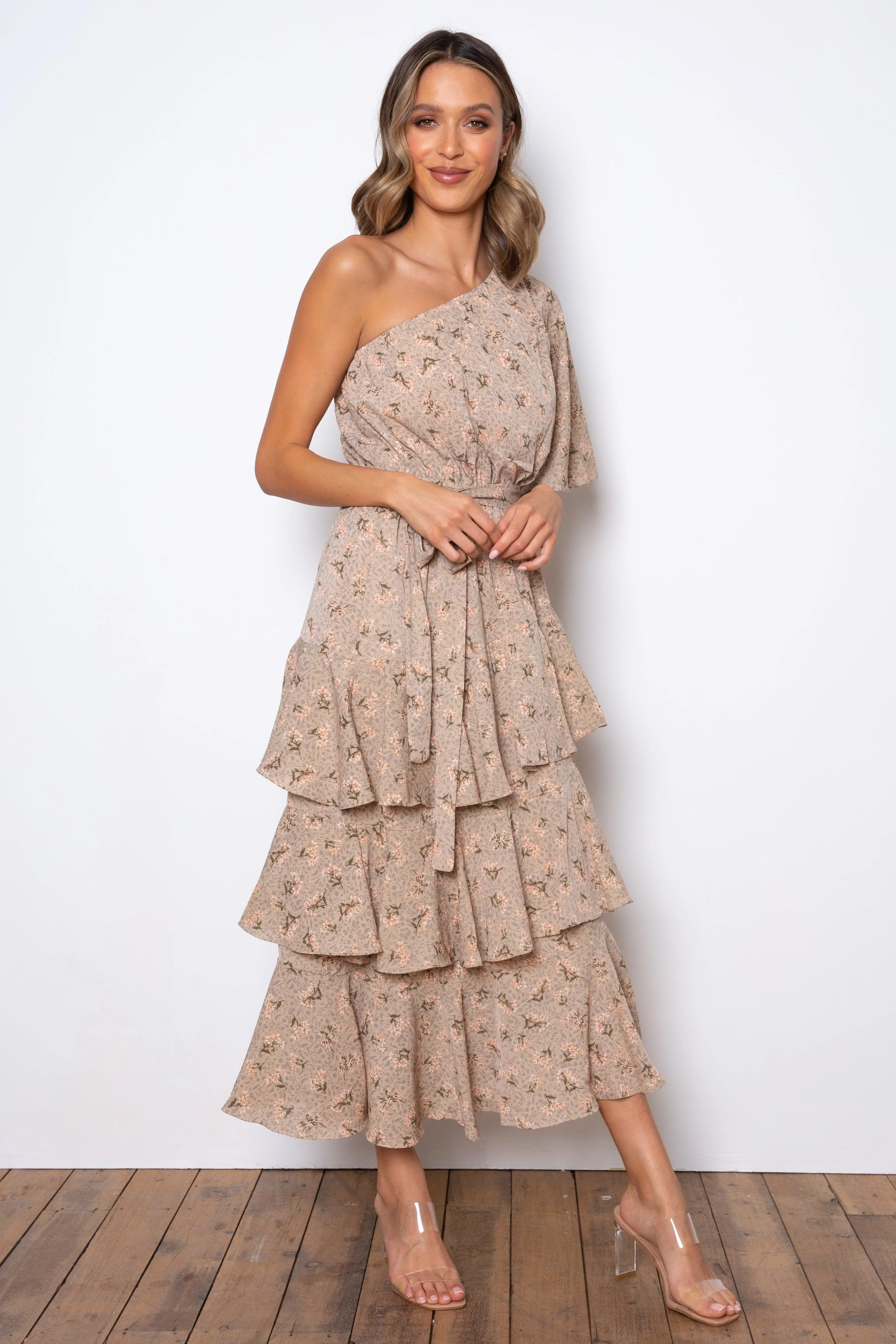 Atlantis Maxi Dress - Beige - Image 2