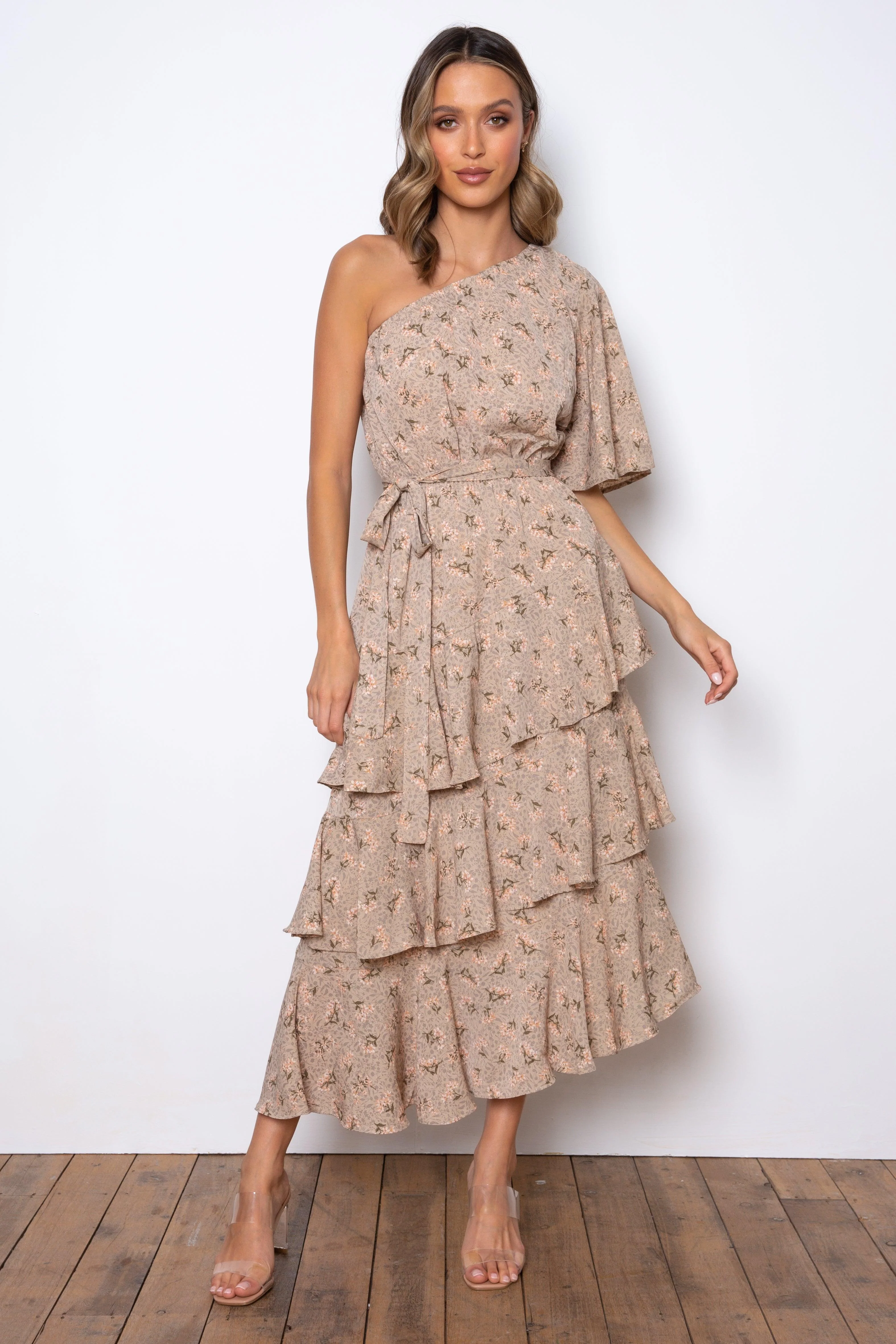 Atlantis Maxi Dress - Beige - Image 3