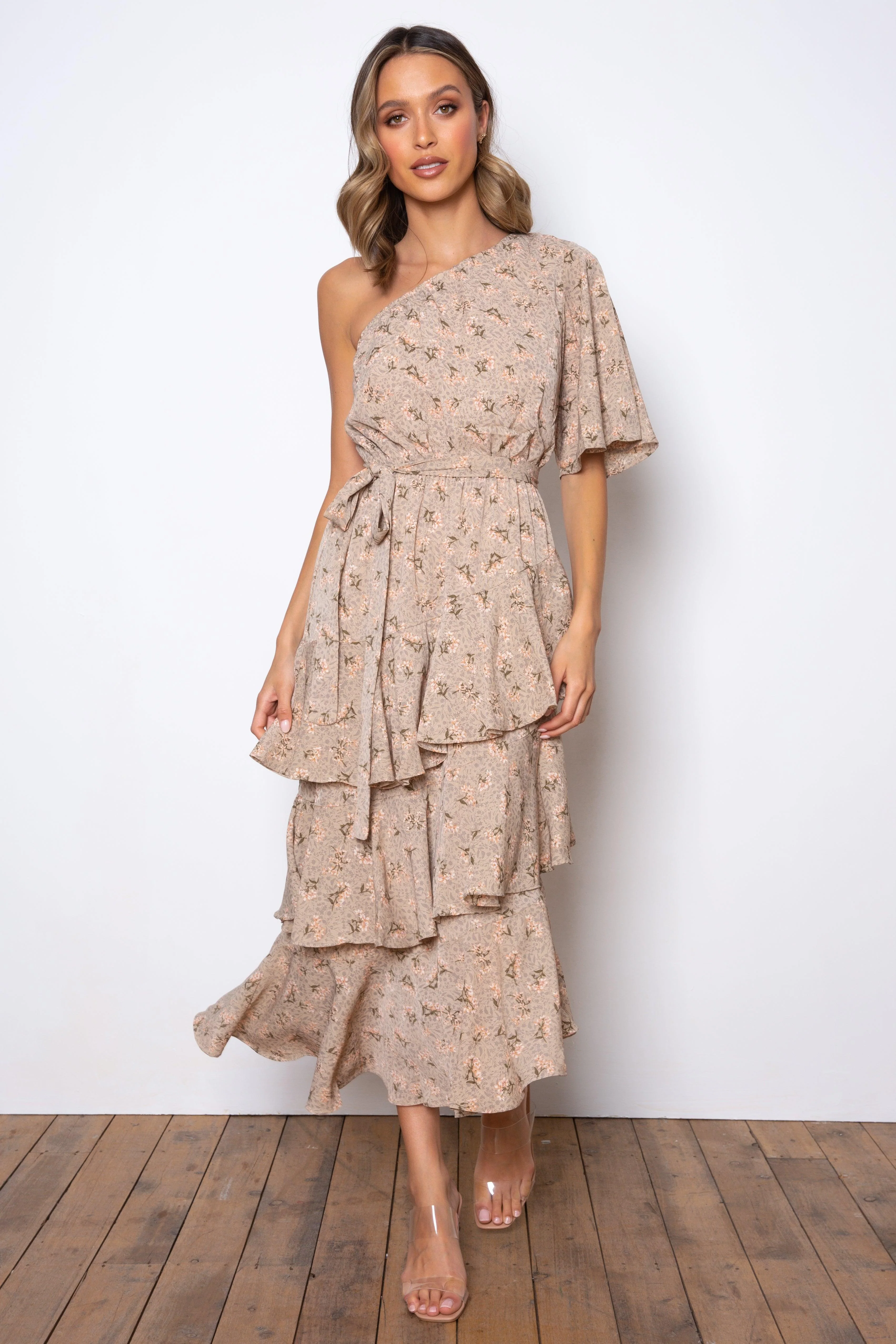 Atlantis Maxi Dress - Beige - Image 4