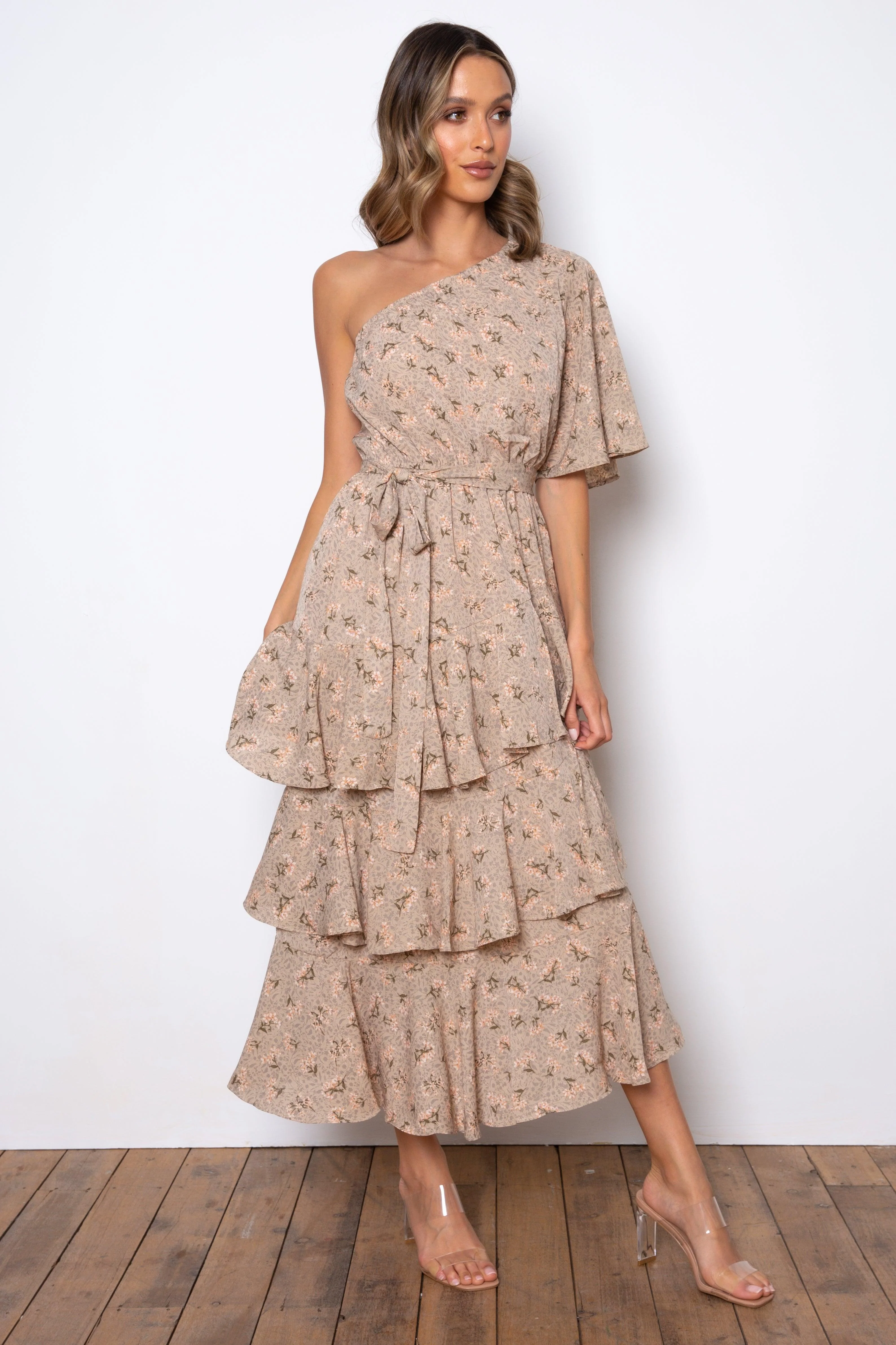 Atlantis Maxi Dress - Beige - Image 7
