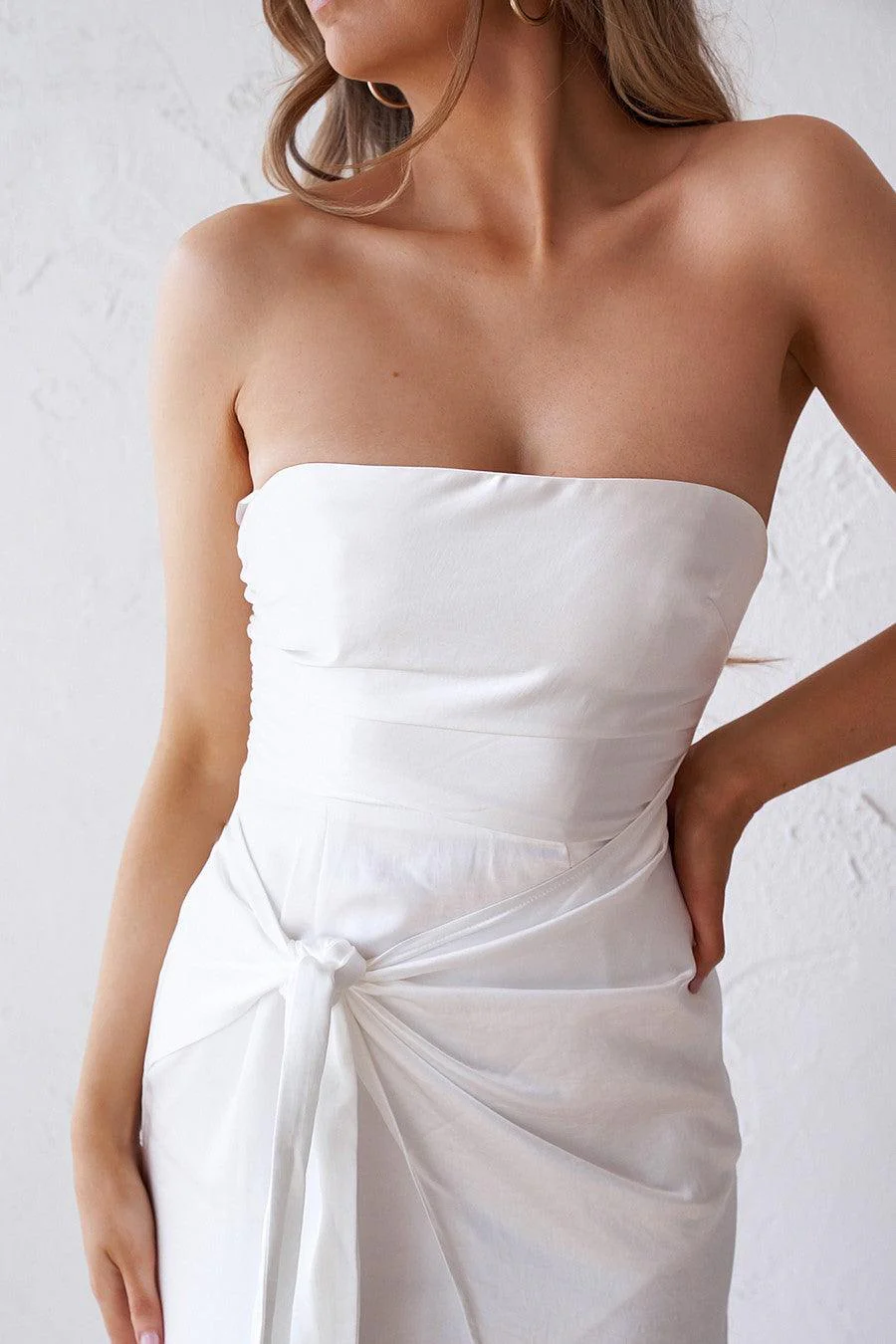 Ava Midi Dress - White - Image 3